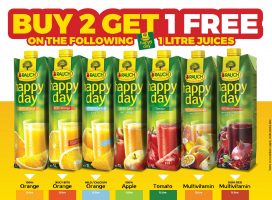 #Buy2Get1FREE with HAPPY-DAY juices!