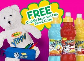 FREE Cuddly Bear and Fab Pencil Case with 20 Yippy bottle Labels!